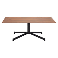 Zuo Mazzy Coffee Table - Brown-Faux Wood MDF rectangular shape tabletop