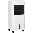 HOMCOM 31" Evaporative Air Cooler with 4 gal Water Tank - White-3 functions: fan, ice cooling, humidifying 