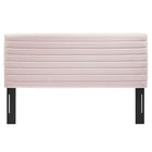 Modway Tranquil Channel Tufted King/California King Headboard - Pink-Performance Velvet Upholstery