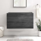 Modway Render 36" Wall-Mount Bathroom Vanity Cabinet - Charcoal-Walnut Grain Vanity