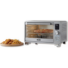 Salton NuRetro Digital Air Fryer Toaster Oven - Metallic Silver-Wide temperature range (90°f - 450°f / 30°c - 230°c) - perfect for everything from low-temp baking to high-heat roasting.