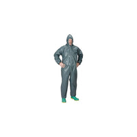 Lakeland Coverall, Hood, Pyrolon Cr/Fr, 2Mil, Wrist/Ankle, 3XL (51130-3XL)-Material: Pyrolon