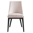 Modway Viscount Accent Performance Velvet Dining Chairs - Pink - 2 Pack-9