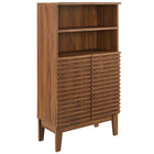 Modway Render Freestanding Bathroom Storage Cabinet - Walnut-Freestanding Design