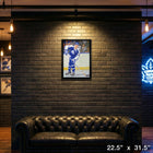 Borje Salming Maple Leafs Blue Action - Framed Canvas - 22" x 31"-Finished size: 22.5x31.5