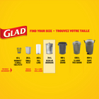 Glad Easy-Tie Black Regular - 74L - 100 Pack-GUARANTEED STRONG: Glad bags are guaranteed strong to handle your toughest garbage messes