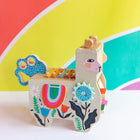 Manhattan Toy Musical Llama Toddler Wooden Instrument-2 clacking saddle blankets
