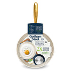 Gotham Steel Ultra Performance Ceramic and Aluminum Non-Stick 10" Frying Pan - Navy with Gold Handles-9