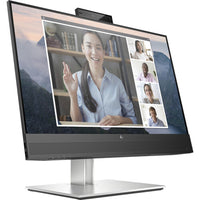HP G4 24" FHD Conferencing Monitor - E24mv-Packed with ports including HDMI, DisplayPort, USB-B plus four USB ports