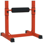 Soozier Bulgarian Split Squat Stand - Red-Can help you do single-leg squats, pushups, glute bridges, and planks at home