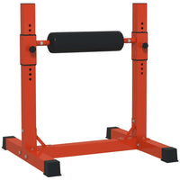 Soozier Bulgarian Split Squat Stand - Red-Can help you do single-leg squats, pushups, glute bridges, and planks at home