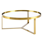 Modway Relay Coffee Table - Gold-Modern Coffee Table
