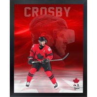Frameworth Sidney Crosby Hockey Canada 2026 Action Photo - Framed Print - 16" x 20"-Officially licensed Hockey Canada 2026 collectible featuring Sidney Crosby in action. High-resolution 16 by 20 inch professionally framed photo display
