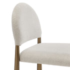 Modway Hayley Upholstered Fabric Counter Stool - Brass Cream-8