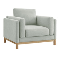 Modway Roscoe Fabric Armchair - Mist-Mélange Chenille Fabric