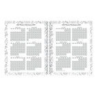 Blueline 2027 DoodlePlan Colouring Weekly/Monthly Planner with Twin-Wire Binding - 11" x 8-1/2" - Botanica Design - Bilingual-Each month features a new design