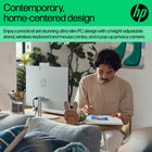 HP 27" All-in-One Desktop PC - Intel Core i3-N300 - 512 GB SSD - 8 GB RAM - Windows 11 Home-FHD IPS display: Enjoy vibrant, crystal-clear images with 178-degree wide-viewing angles