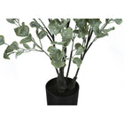 Monarch Specialties 35" Artificial Indoor Eucalyptus Tree - Floor - Black Pot-No assembly required: product dimensions: 20 in. L x 19 in. W x 35 in. H