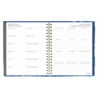 Blueline 17 Months Weekly/Monthly Planner - August to Dec - 9-1/4" H x 7"-1/4" W - Celestial Design - Bilingual-Important events