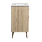 Modway Maverick 24" Bathroom Vanity - White/Oak-Assembly Required