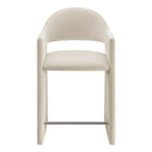 Modway Talia 37" Performance Velvet Counter Stool - Alabaster-Arrives Fully Assembled