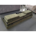 Brassex Torin Storage Ottoman - Green-Splayed legs