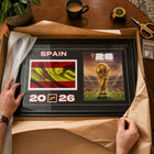 Frameworth Official FIFA World Cup 2026 Spain Flag & Trophy Framed Print - 15" x 24"-6