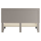 Flash Furniture Roxbury King Size Tufted Upholstered Platform Bed - Beige Fabric-Beige Fabric Upholstery