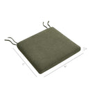 Modway Jax Fabric Dining Chair Seat Cushion - Sage-Textured Fabric Cover