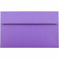 JAM Paper A10 Coloured Invitation Envelopes - 6 x 9.5 - Violet Purple Recycled - 50 Pack-These envelopes are perfect to use for sending invitations, greeting cards, RSVP's, thank you cards, gifts for birthdays, graduations, holidays and more