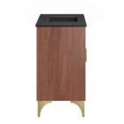 Modway Daylight 36" Bathroom Vanity - Black/Walnut-Fixtures Not Included