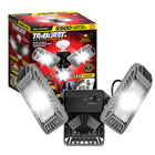 Bell+Howell TriBurst Active Deluxe LED Shop Light - 5500 Lumen-Three-head LED garage lights with built-in motion sensor, compatible with standard E26/E27 sockets (60W equivalent, 144 LEDs, 5500 Lumens, 4000K color temperature).