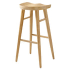 Modway Saville Backless Wood Bar Stools - Oak - Set of 2-7