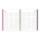 Blueline 2026 Lavender Floral Weekly/Monthly Planner with Monthly Tabs - 11'' x 8-1/2'' - Trilingual-Includes contacts, passwords, notes, to-do, events, expenses, and project planner sections