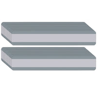 Ashley Productions Double Wide Sentence Strip Reading Guide - 1-1/4" x 7-1/4" - Grey - 24 Pack-Easily track print through transparent tinted window