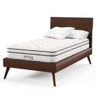 Modway Jenna 8" Innerspring and Foam Twin Mattress-Fire Resistant Polyester Barrier