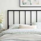 Modway Tatum Metal Twin Headboard - Black-Contemporary Modern Style
