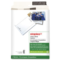 Staples Photo Mailers - 11" x 14" - 4 Pack-Protect your photos during shipping
