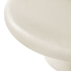 Modway Argos Indoor/Outdoor Patio Concrete Round Coffee Table - White-8
