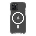 AXS PROShield Drop-tested MagSafe Compatible Clear Case for Apple iPhone 12/12 Pro - Black-Anti-UV material offers a crystal clear design