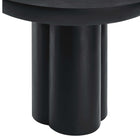 Modway Caspian 40" Round Concrete Dining Table - Black-8