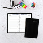 AT-A-GLANCE 2026 Daily Appointment Book - 8" H x 4-7/8" W - Black - Bilingual-Simulated leather cover in black