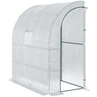 Outsunny 7' x 3' x 7' Outdoor Lean-to Walk-In Greenhouse- Our product is an excellent option if you're seeking a way to lengthen your growing season and safeguard your plants
 