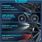 Gyrocopters Zeil Electric Bike for Adults - Speed 40 kmph - PAS Range 91 km - Black-The Zeil features front and rear mechanical disc brakes for reliable stopping power in any weather condition, alongside front fork suspensions to smooth out the roughest roads