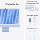 Apple iMac 24" - M4 Chip - 10 Core GPU - 256 GB SSD - 16 GB RAM - Blue - English-Privacy and security are built right in: Every Mac comes with robust defences against viruses and malware. If your Mac is lost or stolen, Find My can help you get it back. FileVault makes sure your files are encrypted so others cannot access them. And free security updates help keep your Mac protected.