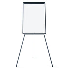 Staples Adjustable Dry-Erase Whiteboard/Presentation Easel - 30" x 42" - Black-Tripod with magnetic steel dry-erase board with integrated easel pad holder