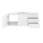 Modway Vitality 48" Single Sink Bathroom Vanity - White-8" Centerset Faucet Holes