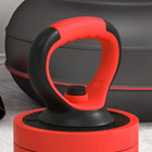 Soozier 66 lb 4-in-1 Weight Dumbbell Set - Barbell Kettlebell Push Up Stand - Red-Non-slip handlebars, making it easy to hold and lift 