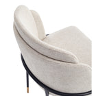 Manhattan Comfort Flor 22.83" Modern Twill Weave Upholstered Dining Chair - Wheat-22.44" L x 20" W x 31.89" H