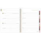 AT-A-GLANCE 2027 Large Weekly/ Monthly Planner - 11-¼" H x 9" W - Badge Floral - Bilingual-Page size: 11" H x 8-1/2" W